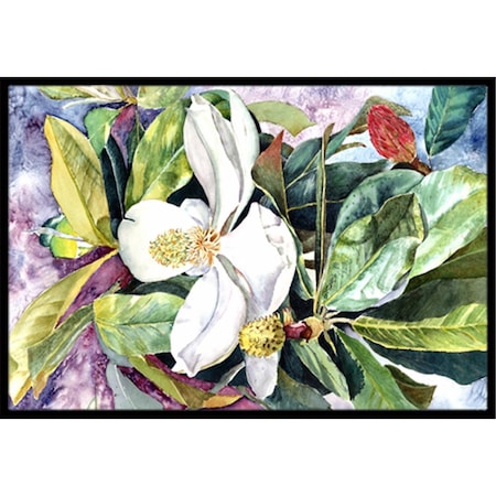 Carolines Treasures Magnolia Indoor and Outdoor Mat- 18 x 27 in. 8700MAT